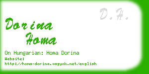 dorina homa business card